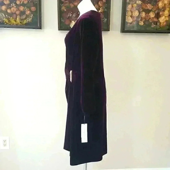 NWT Calvin Klein Velvet Dress - Picture 4 of 11